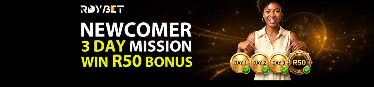 Newcomer 3 Day Mission — Win R50 Bonus banner