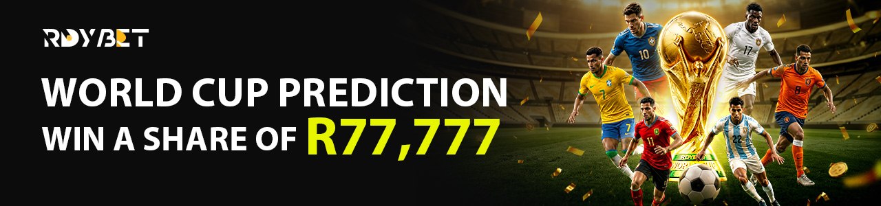 World Cup Prediction — Win a Share of R77,777 banner